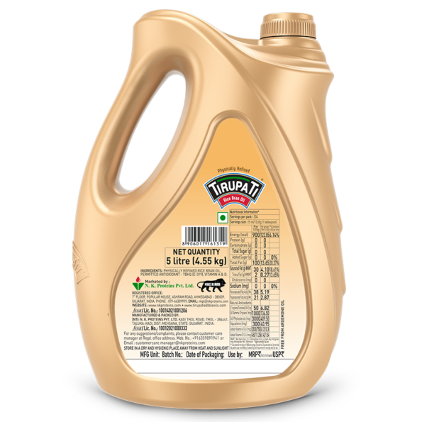 Rice Bran Oil 5 Ltr